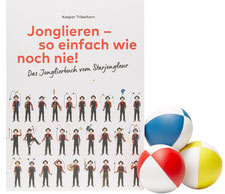 Ein Jonglierbuch zum Jonglieren lernen mit Jonglierbällen