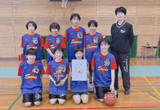 熊日学童オリンピック　サンズ　ミニバスケ優勝