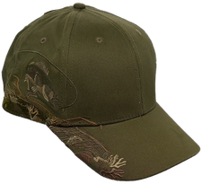 Fisch; tier; kappe; cappy; grün; baige; braun; green; brown