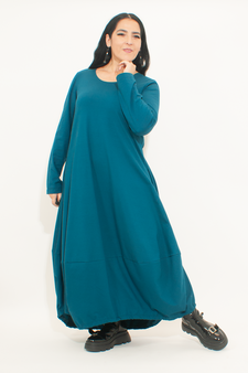 Langes Ballonkleid
