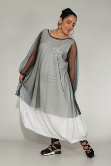 ärmelloses Ballonkleid