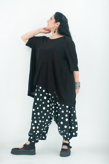 schwarze Ballonhose