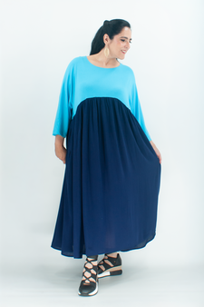 Elegantes Leinenkleid