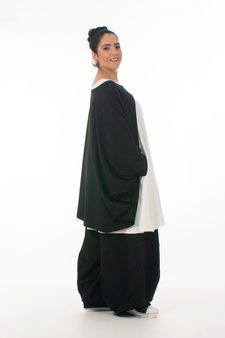 schwarze Ballonhose