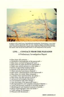 UFO... Contact from the Pleiades - A Preliminary Investigation Report
