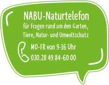 Bild mit Informationen zum NABU Naturtelefon