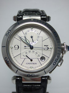 CARTIER　カルティエ　パシャ38mm　GMT　パワーリザーブなど腕時計の買取は埼玉県上尾市の質屋かんてい局上尾駅前店