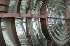 Les lentilles de Fresnel du phare de la Canche