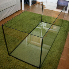 Glasbehälter 120x50x50cm