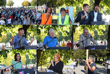 Sonntagsdemonstrationen für ein menschlicheres Fremden- und Asylrecht „Sonntagsdemo Bregenz-Hafen am 15.09.2019 Bilder:Gerhard Rüdisser