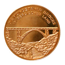 Goldmünze Brücke Solingen Remscheid