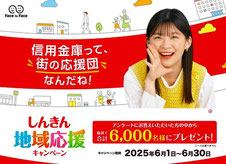 信用金庫組合 6,000名様に当たるキャンペーン