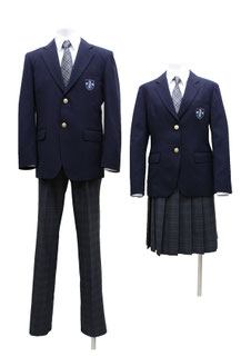 龍昇経理情報専門学校|男女冬制服着用画像