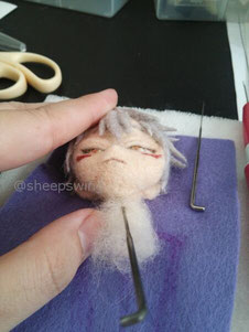 羊毛フェルト 作り方 刀剣乱舞 鳴狐
