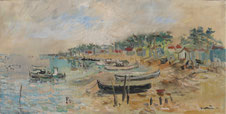 Jean Gérard Carrère Le Canon Bassin d'Arcachon Galerie Bassam
