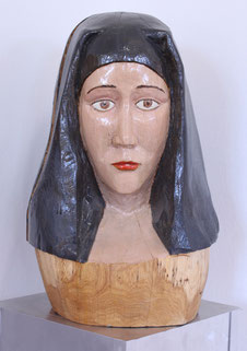 Jan Gottschalk, "Madonna I", Skulptur, Holz / Lack