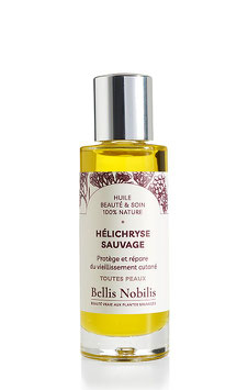 Huile végétale d'Hélichryse ou Immortelle sauvage, macérât huileux de fleurs d'Hélichryse ou Immortelle sauvage. Flacon 30 ml