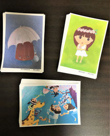 DMの裏面に作品を印刷