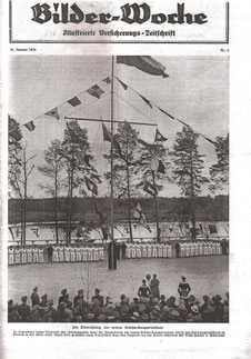 [Quelle: Bilder-Woche, 18. Jan. 1936. Einweihung der 1. Reichsseesportschule]