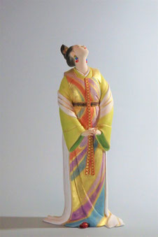 博多人形　川崎幸子　山のしづくに 作家物】博多人形 川崎幸子 作 「山のしずくに」 - メルカリ