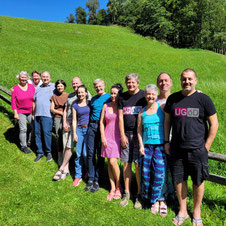 Die UGÖD-Steuerungsgruppe in einer Pause während der Klausur im August 2023