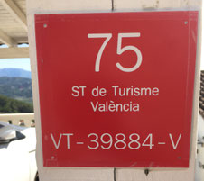 Lizenznummer der Ferienwohnung Valencia, registriert seit 2017