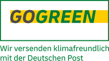 Bild vom Label GOGREEN - Wir versenden klimafreundlich mit der Deutschen Post.