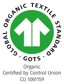 GOTS-Siegel das die Shirts mit dem Global Organic Textil Standard auszeichnet.