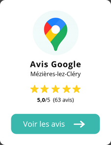 Icône représentant les 40 avis 5 étoiles sur Google hypnose Mézières-lez-Cléry Stéphanie Greuin