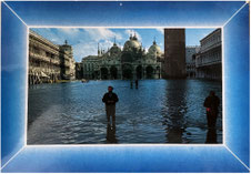 Karte: Venedig, mit Aqua Alta 