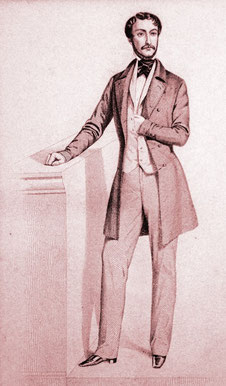 Der italienische Nationalheld Giuseppe Mazzini, Herausgeber vom Bieler Blatt Junge Schweiz.
