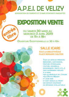 Exposition-vente de l'APEI de Vélizy.