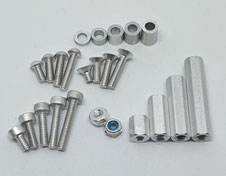 Alu Schrauben M2, Aluminium M2, Alu M2