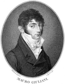 Mauro Giuliani. Stich von Johann Friedrich Jügel. 1810.