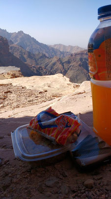 A picnic with an unbeatable view at Petra, Jordan. Dante Harker