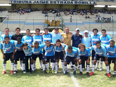 El equipo del Manta F.C. que compite en la serie del campeonato ecuatoriano. Manta, Ecuador.