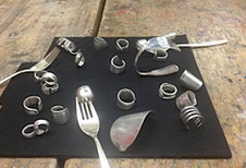 Kurs Schmuck selber herstellen aus Silberbesteck