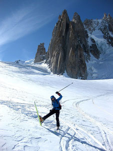 Down Geant glacier - W.Colonna
