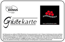 Konus-Gästekarte Bad Bellingen
