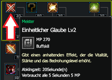 Einheitlicher Glaube SKill beim Kreuzritter in Rappelz