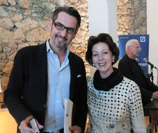 Alfonso Romero Mora (Preisträger) bei der Verleihung mit Marja Kretschmar
