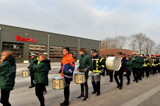 Feierlicher Einzug der Freiwilligen Feuerwehr in das neue Gebäude im März 2018