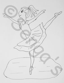 Ballerina Motiv Kindergartentasche