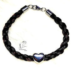 Pferdehaararmband Herz