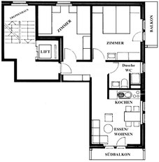 Ground-plan apartment 6