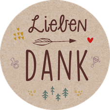 Sticker Geburtskarte Geburtsanzeige