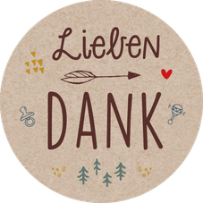 Sticker Geburtskarte Geburtsanzeige