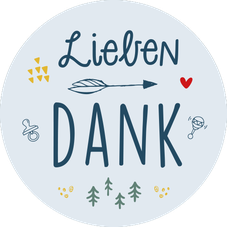 Sticker Geburtskarte Geburtsanzeige