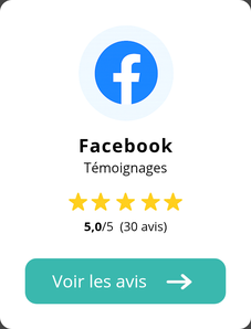 Icône représentant les 40 avis 5 étoiles sur Facebook hypnose Orléans Stéphanie Greuin
