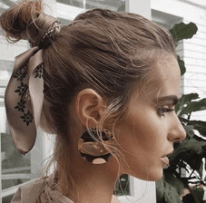 Foulard Soie Porter Chignon